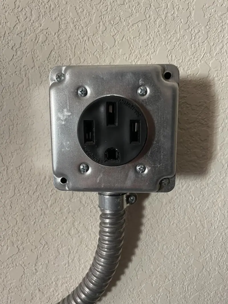 NEMA 14-50 outlet installed for Electrical Panel Upgrade in Hermiston